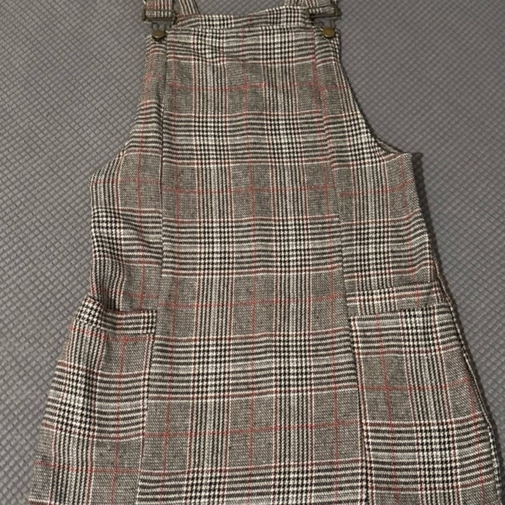 Plaid Pinafore Dress